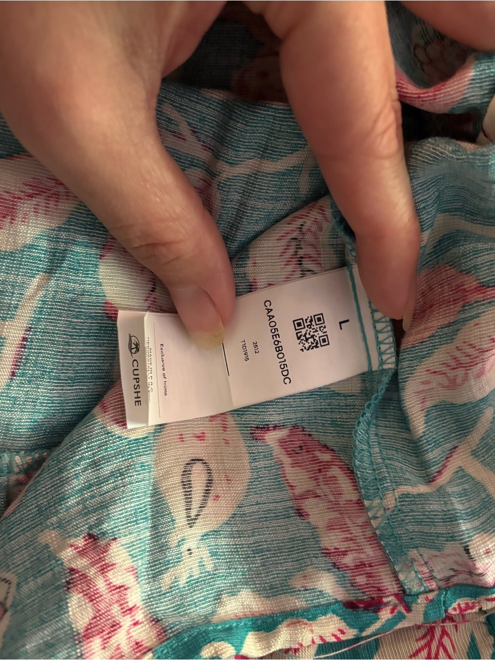 Cupshe Palm Vacay Tropical mini dress - Picture 5 of 5